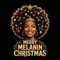 Merry Melanin Christmas Tee design