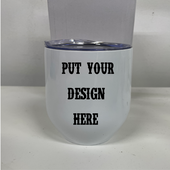 12 Oz. Personalized Wine Tumbler | Bridesmaid Gift | Sublimation - GULLYDESIGN